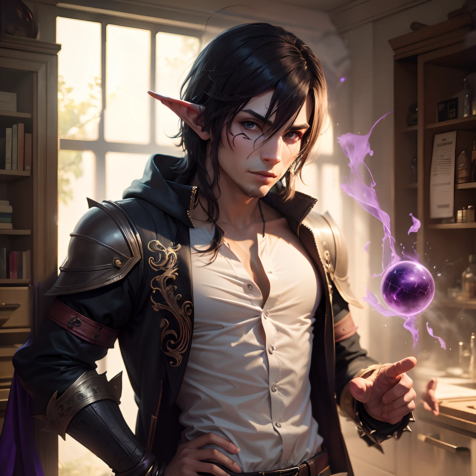 Purple magic aura