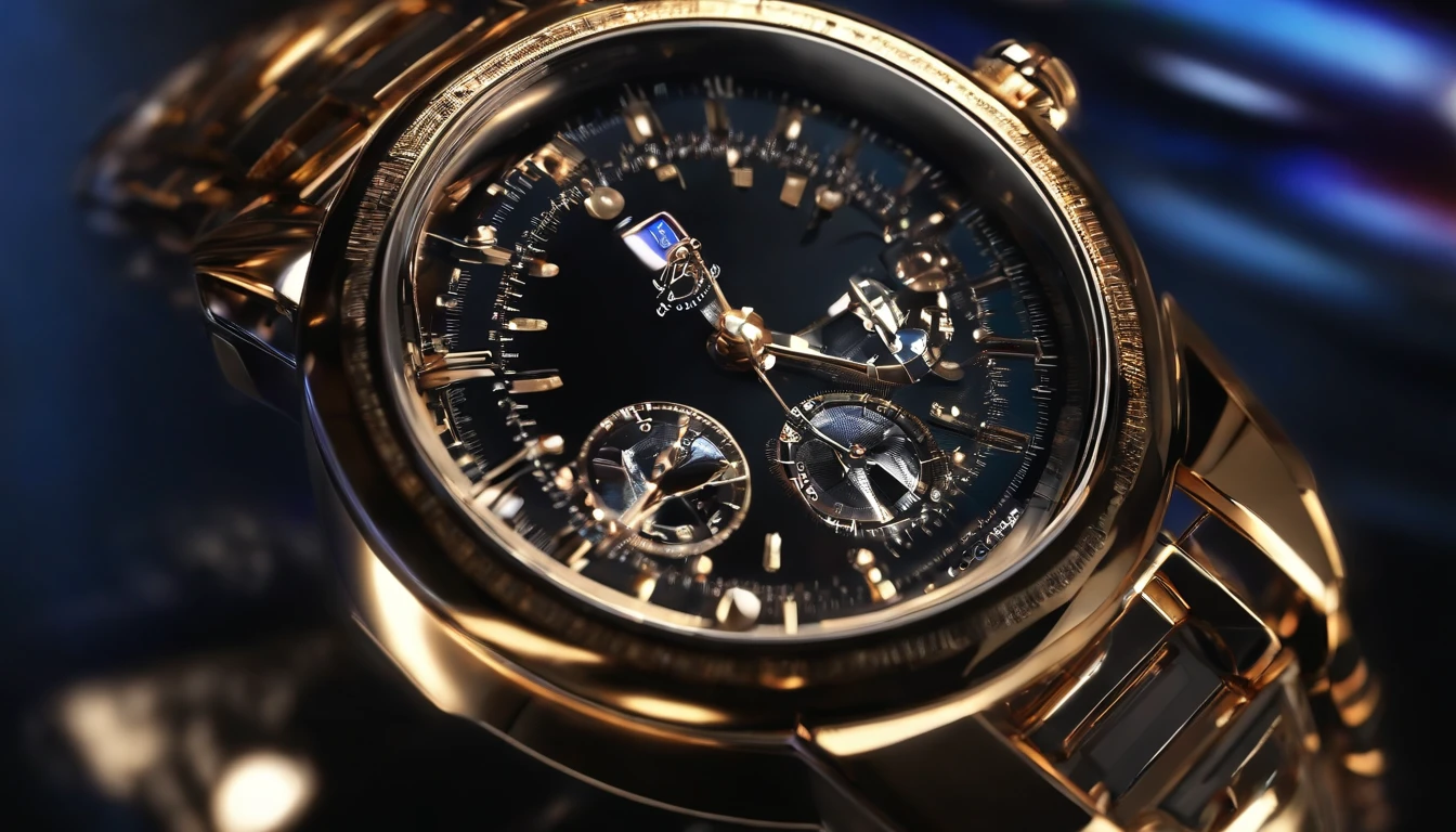 hightech wristwatch, inheritance, Biomechanicals, estranho, assustador, Pesadelo, cores muito brilhantes, light particles, com luz brilhante, Arte do papel de parede, Papel de parede UHD