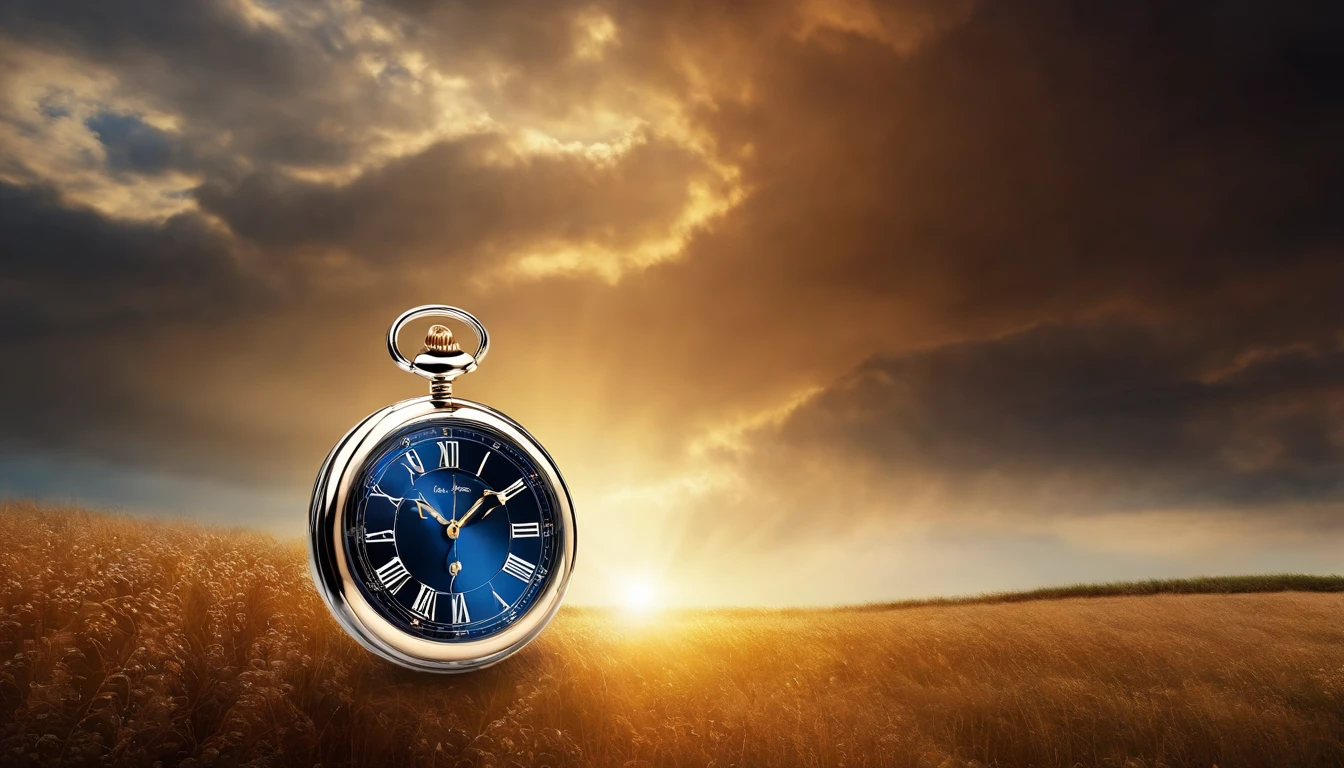 hightech pocket watch, Falling from the sky into a field, Biomechanicals, estranho, assustador, Pesadelo, cores muito brilhantes, light particles, com luz brilhante, Arte do papel de parede, Papel de parede UHD
