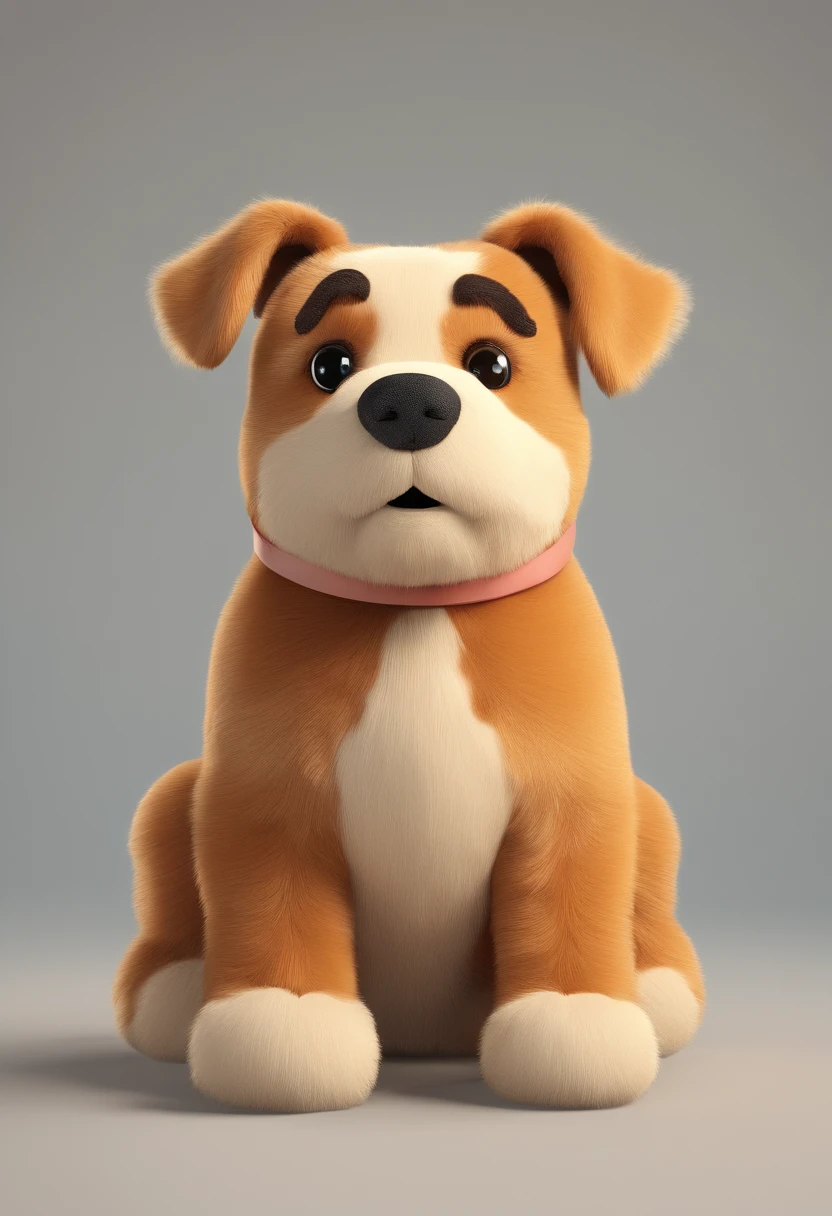 Plush toy dog,Cute stuffed toy dog,o cachorrinho,Facing the lens,Plush material,adolable,Chubby toot,The details are reasonable and clear,
