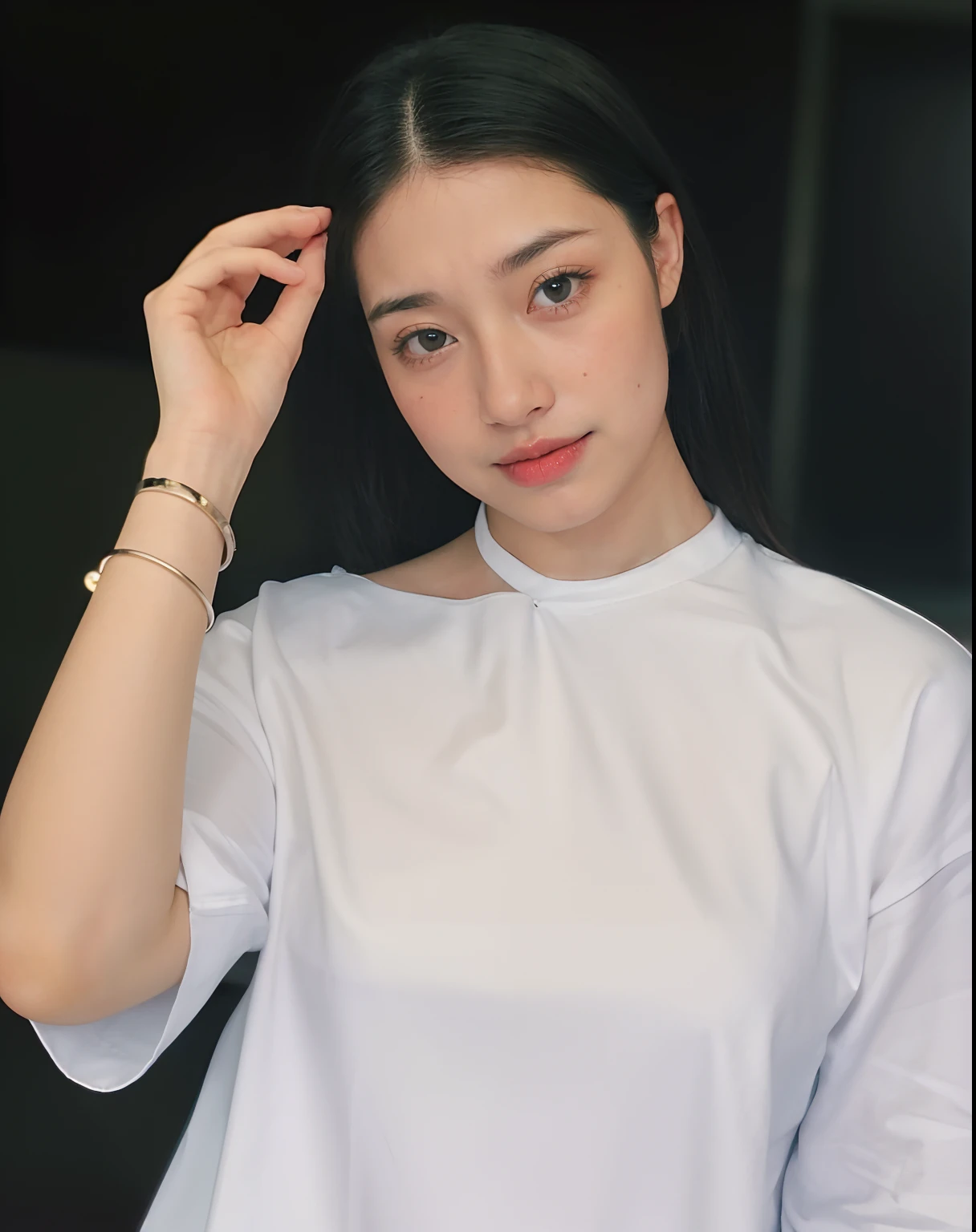 (top-quality、8K、32K、masterpiece、nffsw:1.5、Photorealistic)、1womanl、40 years、((Glamorous body)), (Huge breasts:1.2)、(Short hair)、abdominals、perfect bodies、hyperdetailed face、Detailed lips、finely eye、二重まぶた、Light pink nightgown、Lying、melancholy、((agitation:1.5))、Heavy breathing、On the bed in the bedroom