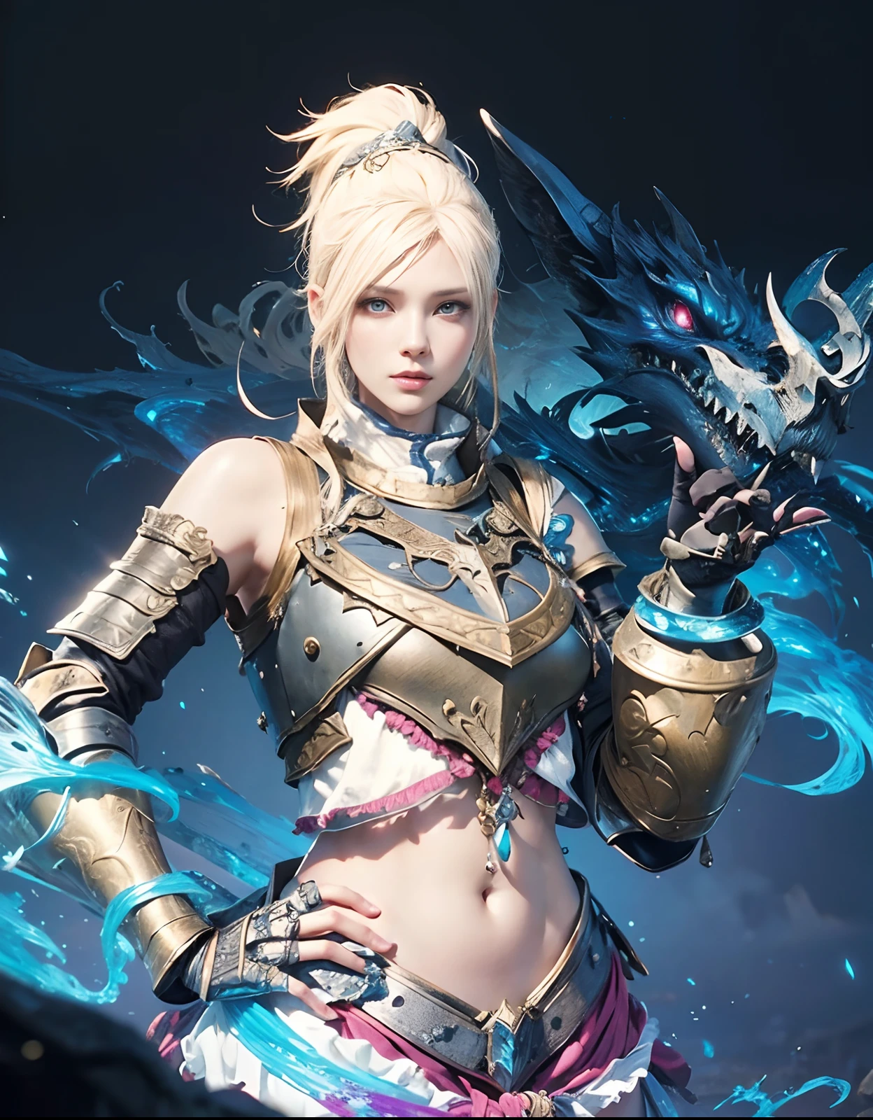 Masterpiece, Best Quality, The original character of the game Black Desert, Photorealistic, Highly detailed, photografic, Screenshot of the game