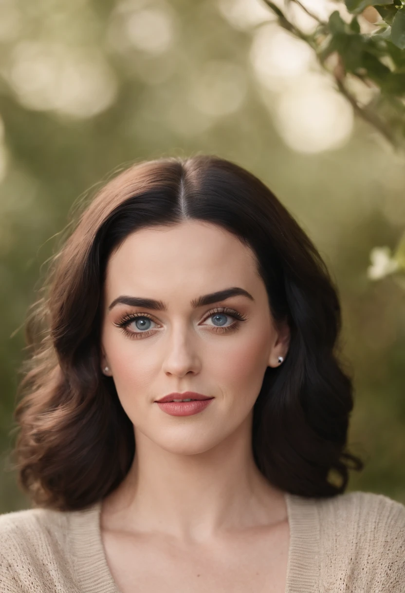 katy perry wearing sweater, portrait, beautiful face, pretty eyes, outside, portrait, park, trees, teeth, eyes open, ward winning photo, best quality, upper body, JenniferConnelly, nikon d850 film stock photograph 4 kodak 400 camera f1.6 lens rich colors hyper realistic lifelike texture natural lighting trending on artstation cinestill 800, (100mm lens)
