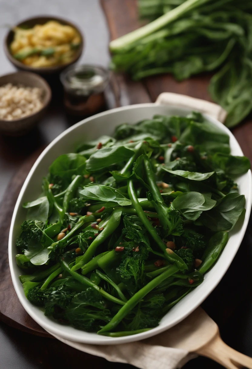 Stir-fried greens