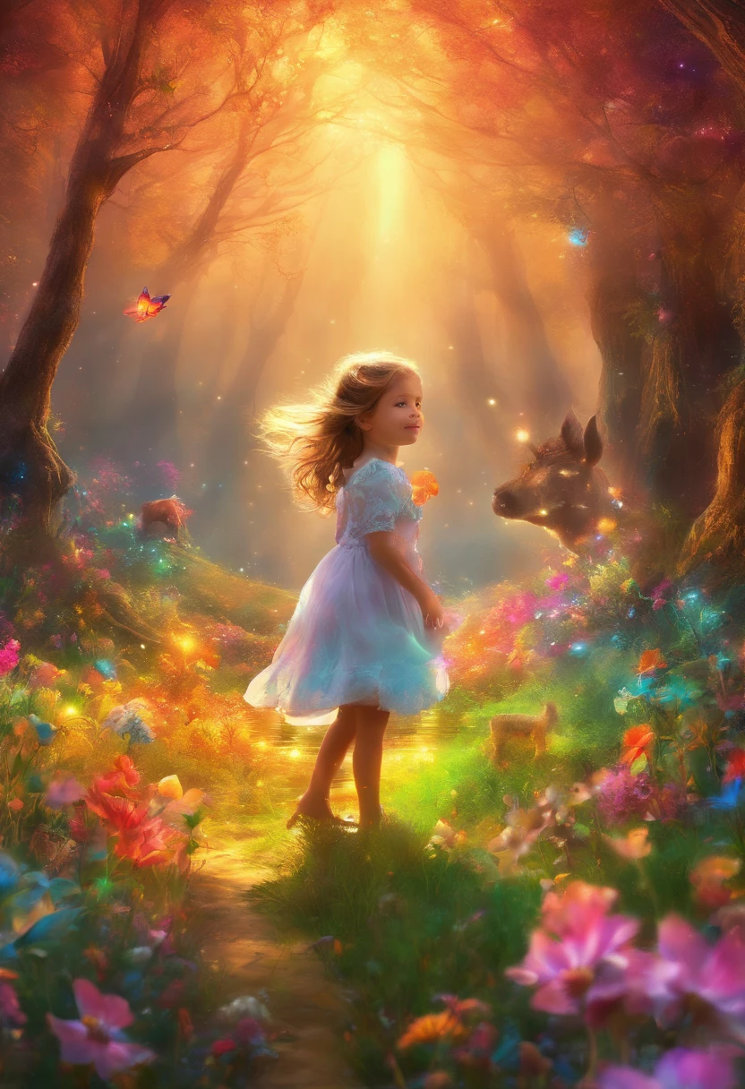 (best quality,4k,8k,highres,masterpiece:1.2), ultra-detailed, realistic, showcase, dream land, forest, girl, moose, magical scenery, enchanted atmosphere, vibrant colors, whimsical lighting, fairytale-like, ethereal landscape, fantasy elements, mystical creatures, sparkling river, blooming flowers, towering trees, rays of sunlight, gentle breeze, joyful expressions, innocence, adventure, curiosity, magical bond, harmonious nature, playful interaction, joyful moments.