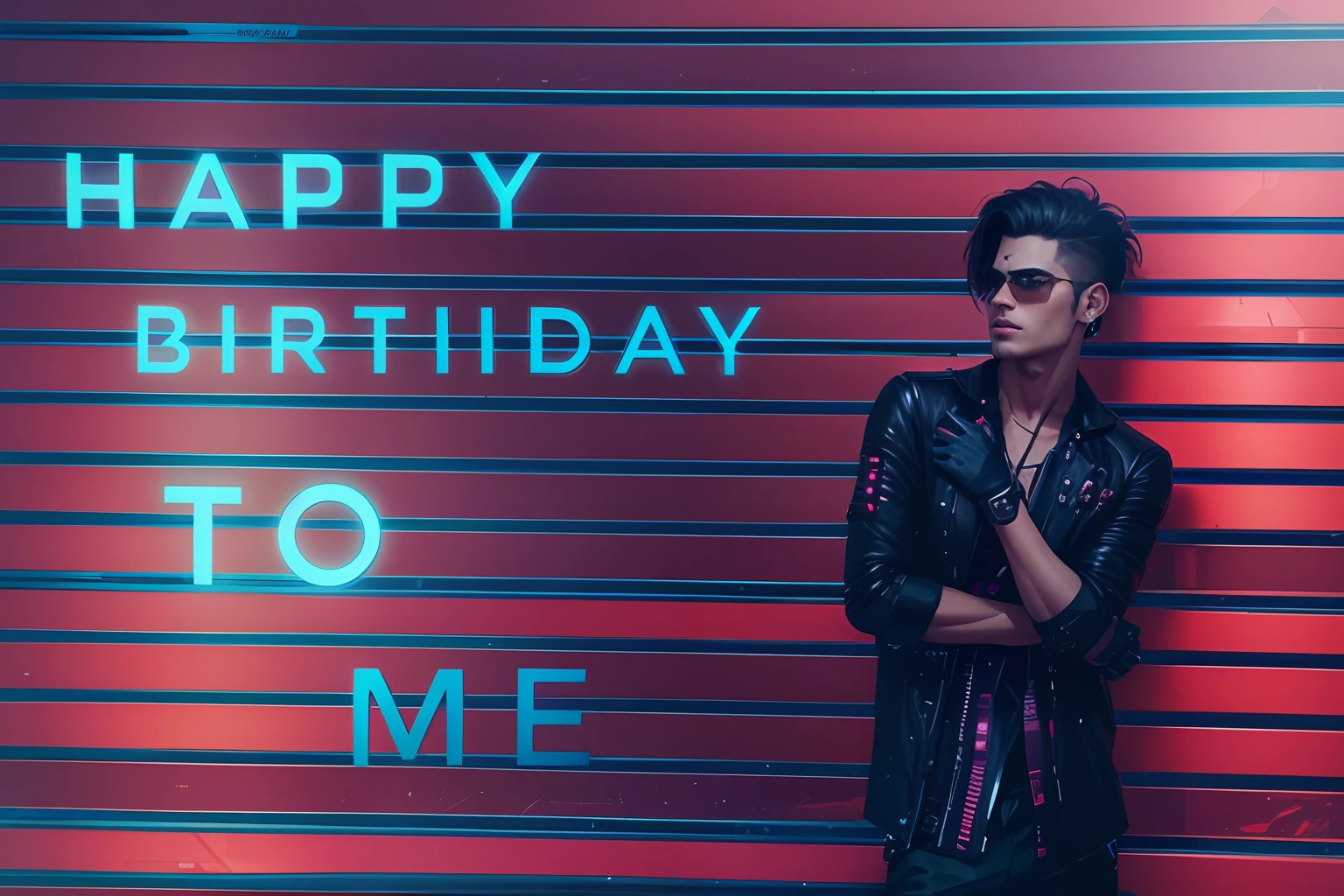 Change background cyberpunk handsome boy, realistic, face, 8k, ultra realistic,