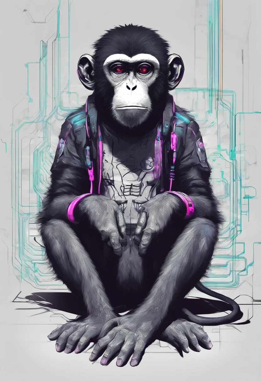 Realistic Monkey　Monkey hiding its eyes　Monkey plugging ears　Hide your mouth