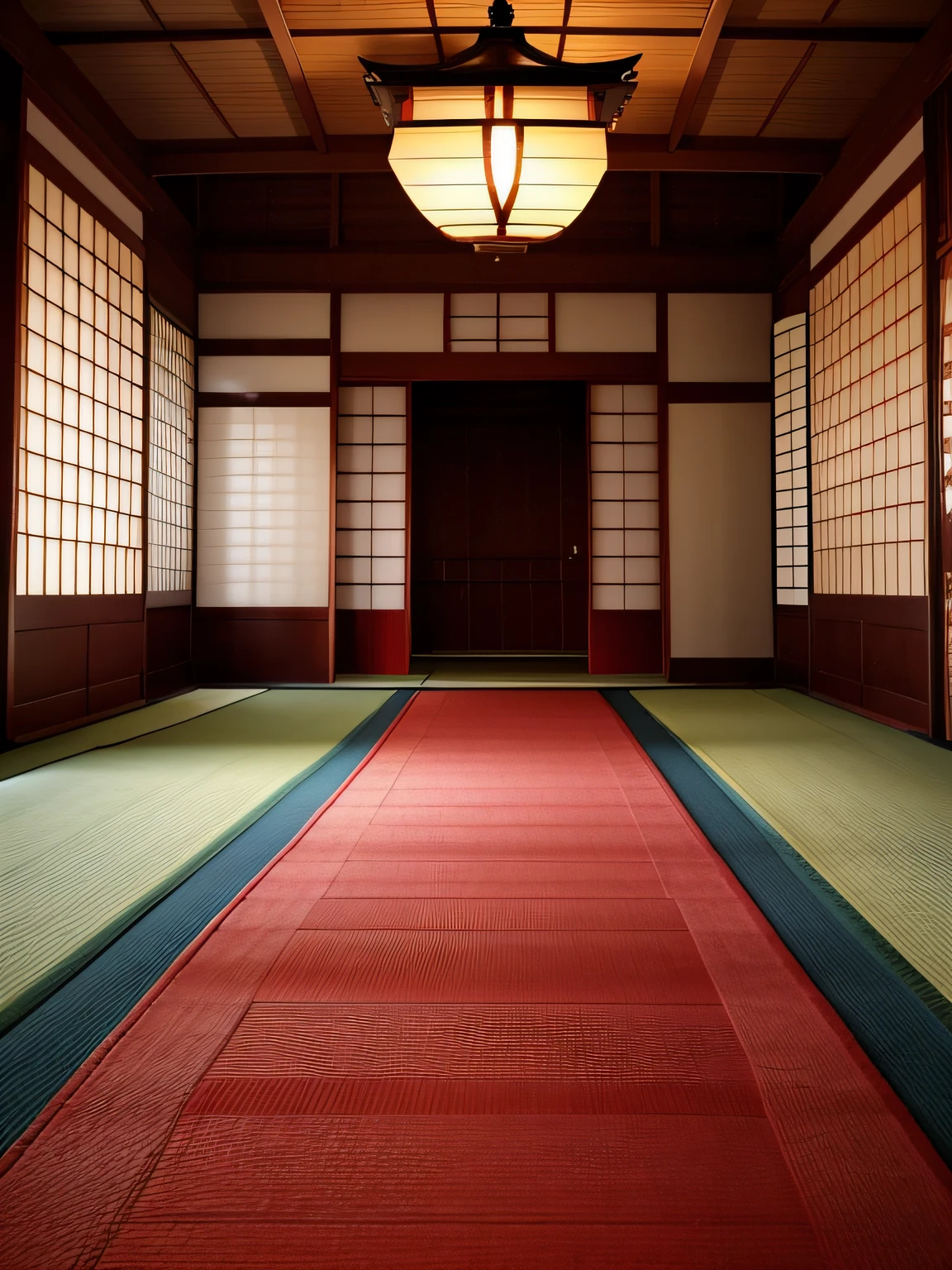 japan ancient indoor red carpet
