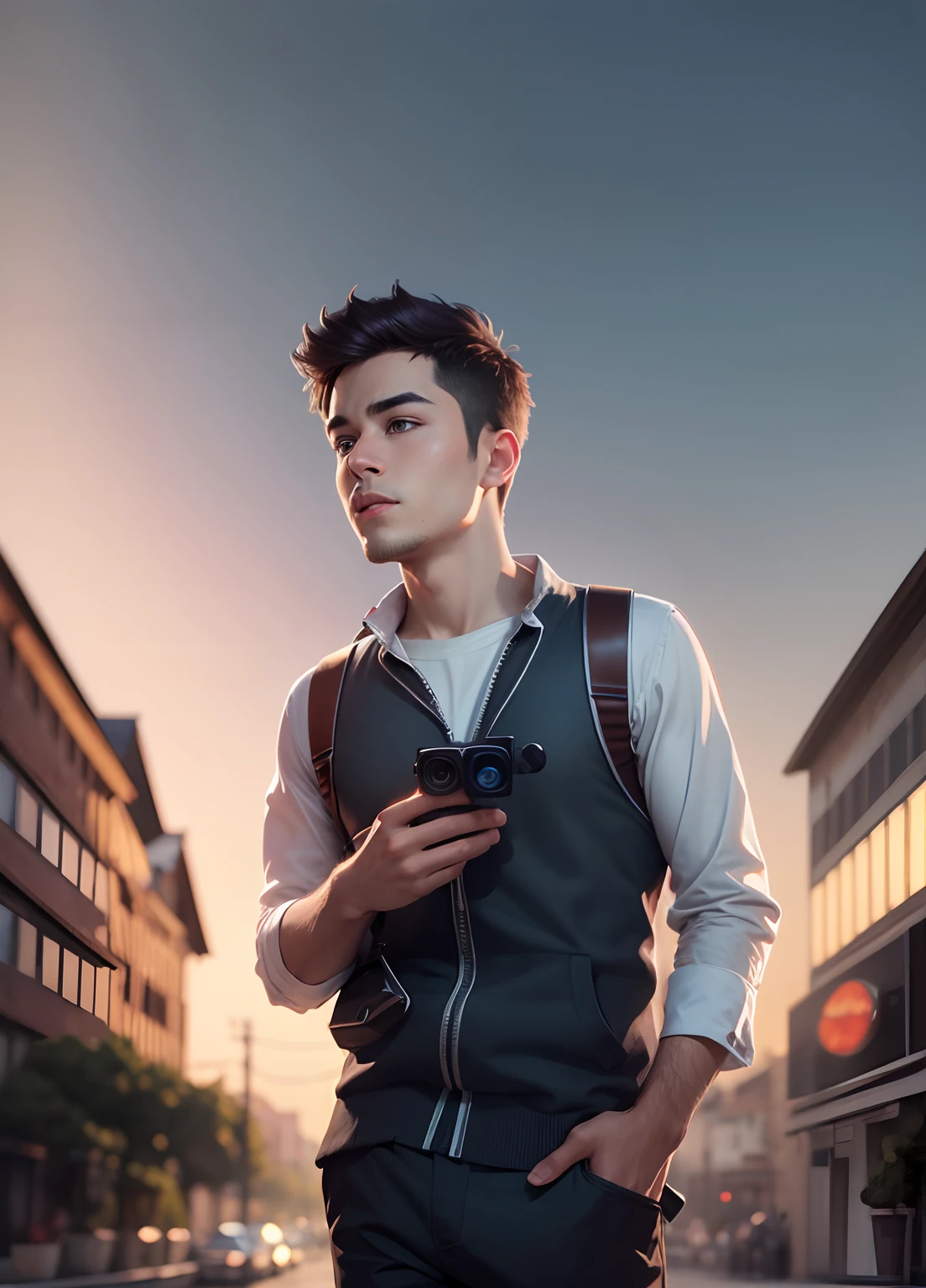 Change background smart boy realistic face 8k picture very clear image
