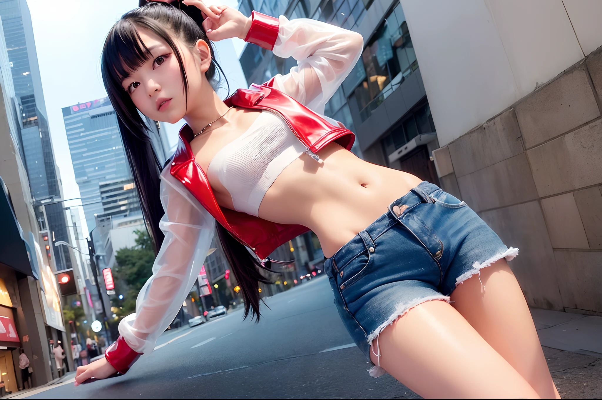 2 young girls, solamente, (NSFW), Cute 18-year-old girls in twin tails, ((cuerpo femenino perfecto)), (Maquillaje de cara linda), multiple (cabello color arco iris: 1.2), (Hermosos ojos azules detallados: 1.6), (Ojos fotorrealistas: 1.6), feliz, Ucraniano, (Small body), ((small hips)), ((white pale skin:1.2)), (Micro bikini y top de tubo: 1.2), (Pantimedias mate: 1.6), (("TRON LEGACY ciudad futurista" fondo de estilo)), (Noche:1.2)