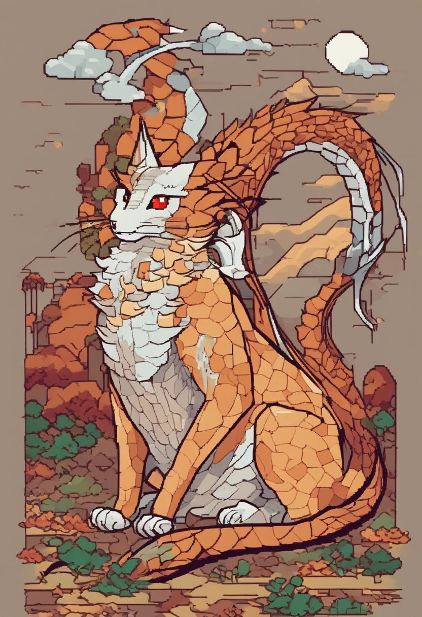 Cat and Dragon