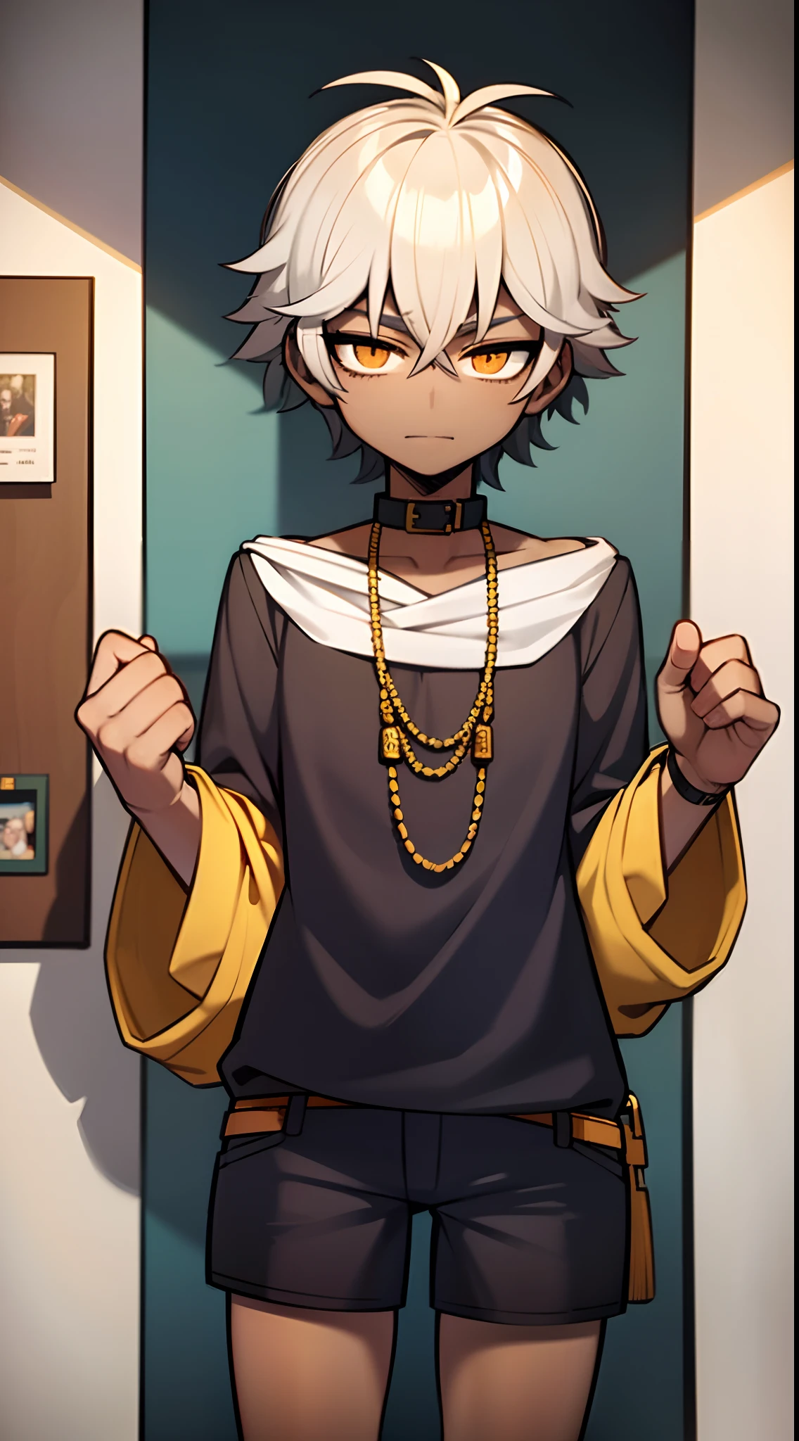 Bishounen, Masterpiece, best quality, high quality, 1 boy, unique, dark skin