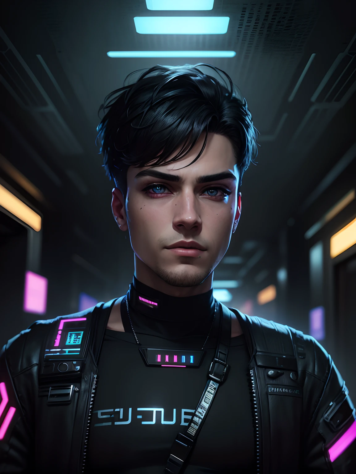 Change Background cyberpunk Handsome Boy Realistic face 8k Ultra Realstic