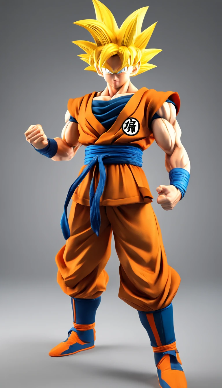 Goku, Ultra Hd, Sombras y luces detalladas, textura 4k, poses diferentes,