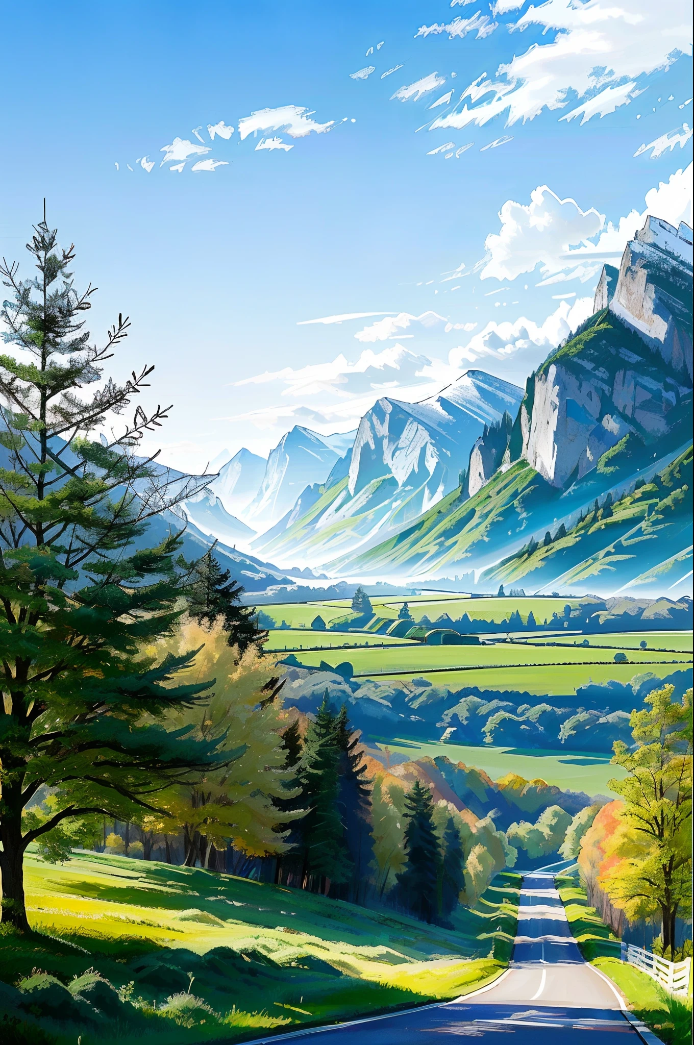 Beautiful，dream magical，Idyllic landscape，Rustic，It's breathtakingly beautiful，