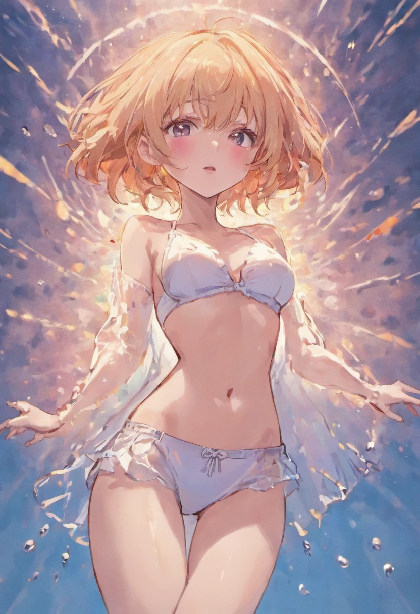maidennurse，drenched clothes ，Transparent clothes ，White underwear