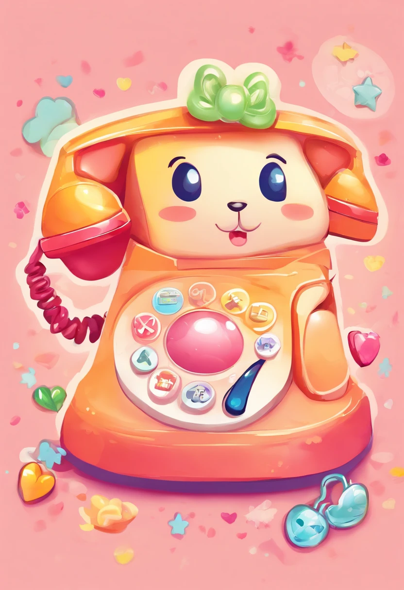 Phone desktop icon design,Phone icon,cute illustration,