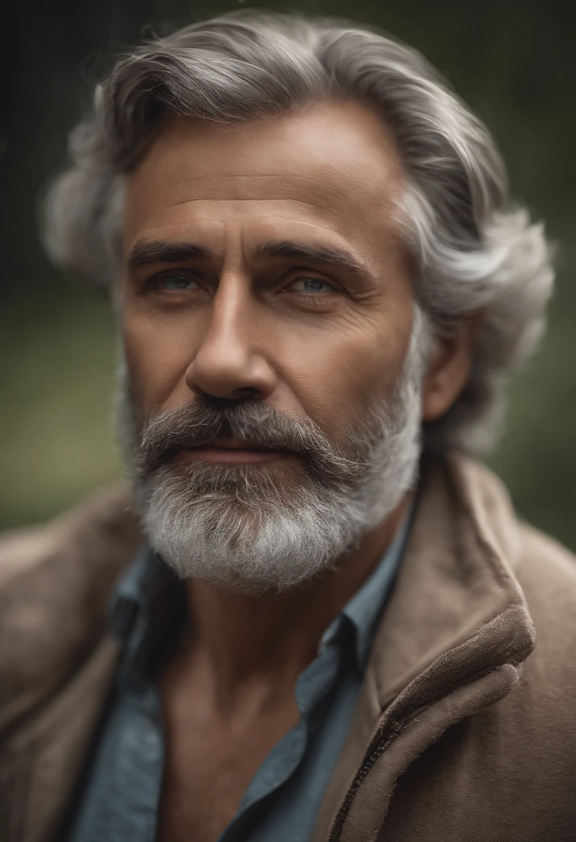 (best quality,4k,8k,highres,masterpiece:1.2),ultra-detailed,(realistic,photorealistic,photo-realistic:1.37), professional,sharp focus,extremely detailed eyes and face, portrait,painting,detailed brushwork,great depth of field,studio lighting,vivid colors, a father,loving expression,gray hair,wrinkles around the eyes,distinguished appearance,serious and wise, subtle smile,kind eyes,broad forehead,elegant posture,calm and gentle expression, background,neutral tones,soft lighting,subtle shadows,blurred accents, medium close-up,frontal view,slightly slanted angle, color palette,harmonious warm tones,with hints of cool shades, emphasis on facial features,clear and defined contours,subtle play of light and shadow, extra details,fine lines in the beard,character lines,subtle texture in the skin,sparkle in the eyes.