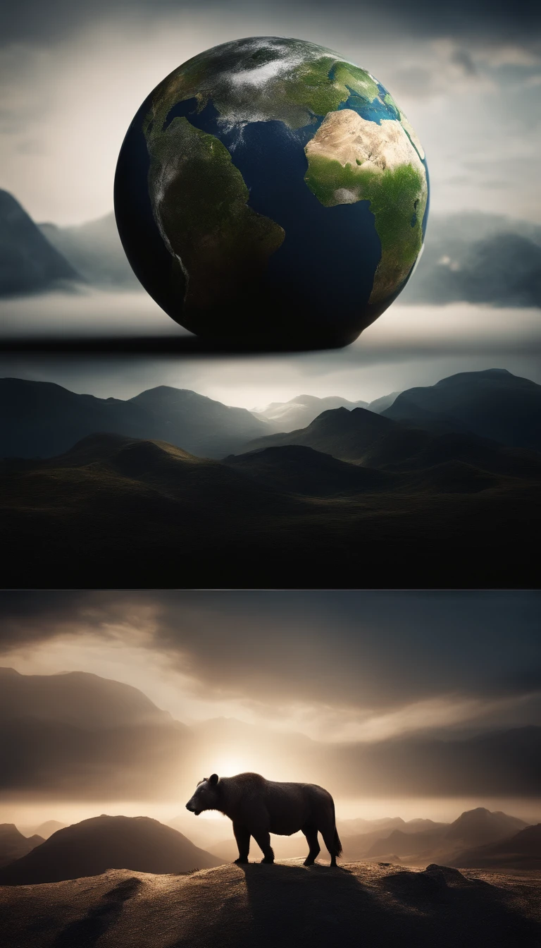 Earth made of polygons
