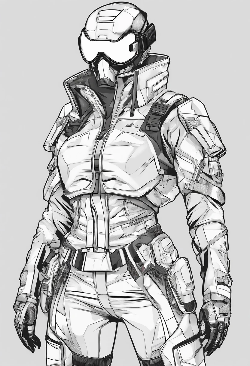 golden colored，Amber goggles，Storm jacket，Interior white background background，agent，Uma personagem feminina，Equip long knives，Firearms，the motorcycle