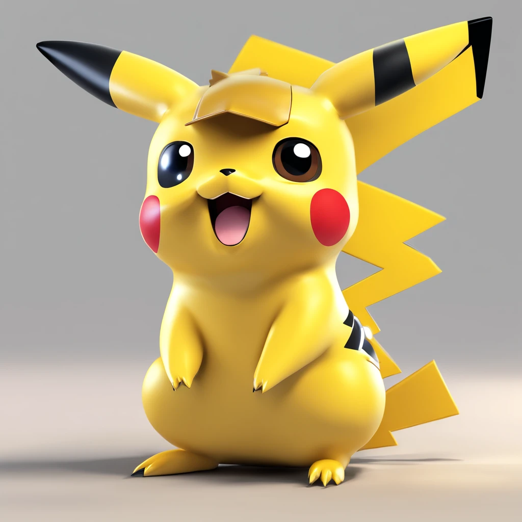 Pikachu is playful and cute，Lively and agile，Yellow soft hairs，Redfaced，sparkling big eyes，Cute little pointy ears。(Pikachu:1.5)