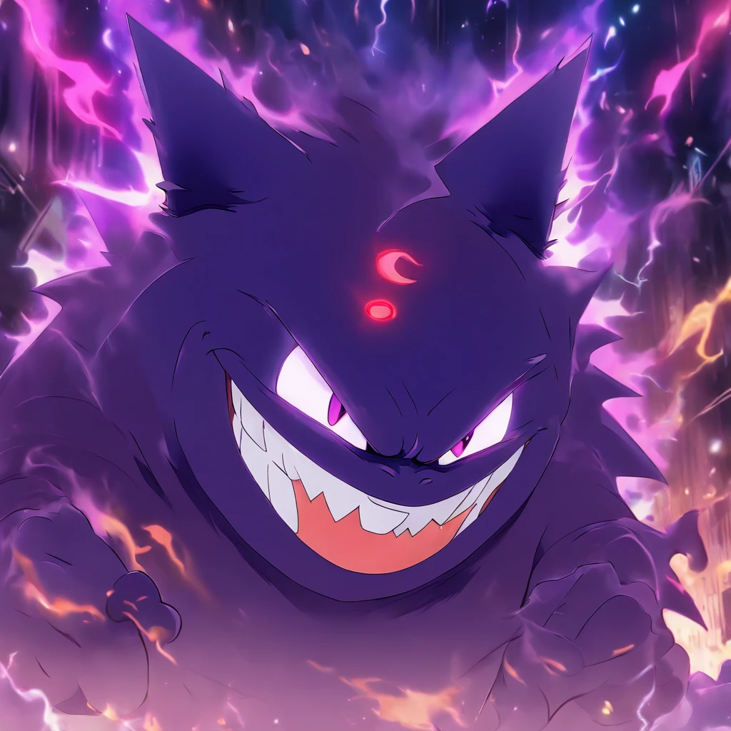 Gengar movieposter，Highest image quality，Cinematic texture，A masterpiece，tmasterpiece，