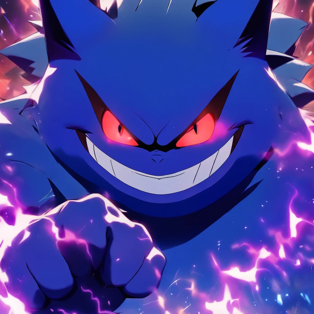 Gengar movieposter,Highest image quality,Cinematic texture,A masterpiece,tmasterpiece,