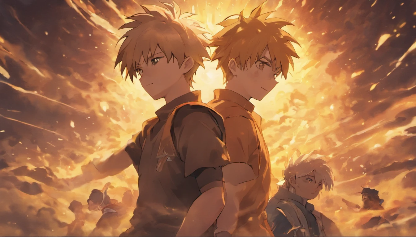 Generate an image depicting Goku and Kakashi Hatake smiling together as close friends in a single frame