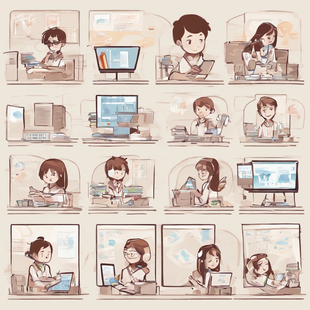 Draw a bright classroom,It's full of technology vibe。Students in the classroom、You can use VR glasses for virtual reality learning,Explore different scenarios and knowledge in an immersive way。At the same time,Some students draw cartoon characters,Show their creativity and artistic talent。Teacher teaches students how to take pictures with a camera,Hone your photography skills。Still others draw with a brush,Express your thoughts and feelings。At the same time,Some students explore the classroom,Discover new knowledge and discoveries。Some students operate drones to measure,Demonstrate the application and innovation of technology。You can lay out the entire illustration vertically,Highlight your character's face and facial expressions,It's a person々Makes you feel intimacy and authenticity to。This illustration is suitable for commercial use,Can be used for education-related advertising、Promotional Materials, etc,Demonstrate the technology and innovation of modern education。At the same time,The faces of well-drawn characters are、It can also bring a better visual experience to the audience。