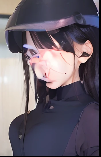 1girl, komi shouko, uniform, sh ort hair, Black hair, realistic, ultra detail, 70mm lens,