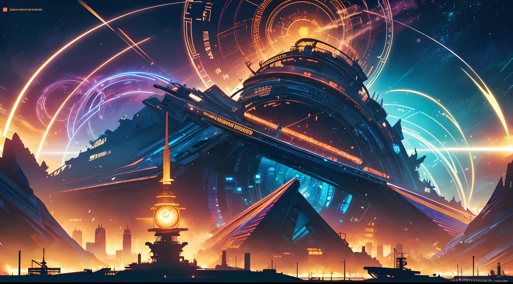 a close up of a clock with a spiral design on it, cyberpunk art inspired by Dan Mumford, Artstation contest winner, space art, fractal thunder dan mumford, in the style dan mumford artwork, ( ( ( ( ( dan mumford ) ) ) ) ), anton fadeev and dan mumford, dan mumford. concept art, dan mumford tom bagshaw