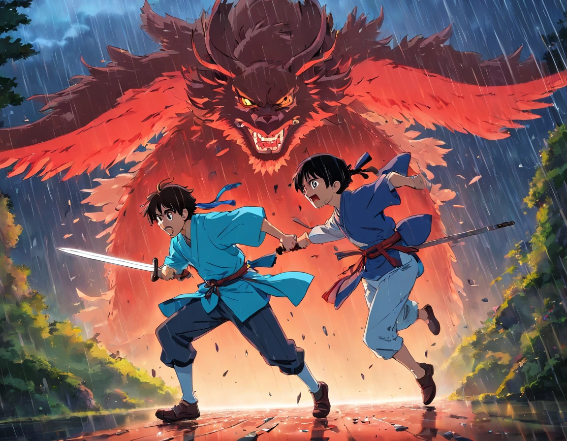 battle, couple, corpse, bloody, rain, samurai, guy, longsword, swordclash, running, arrowpierce, lightbeam, planecrash
