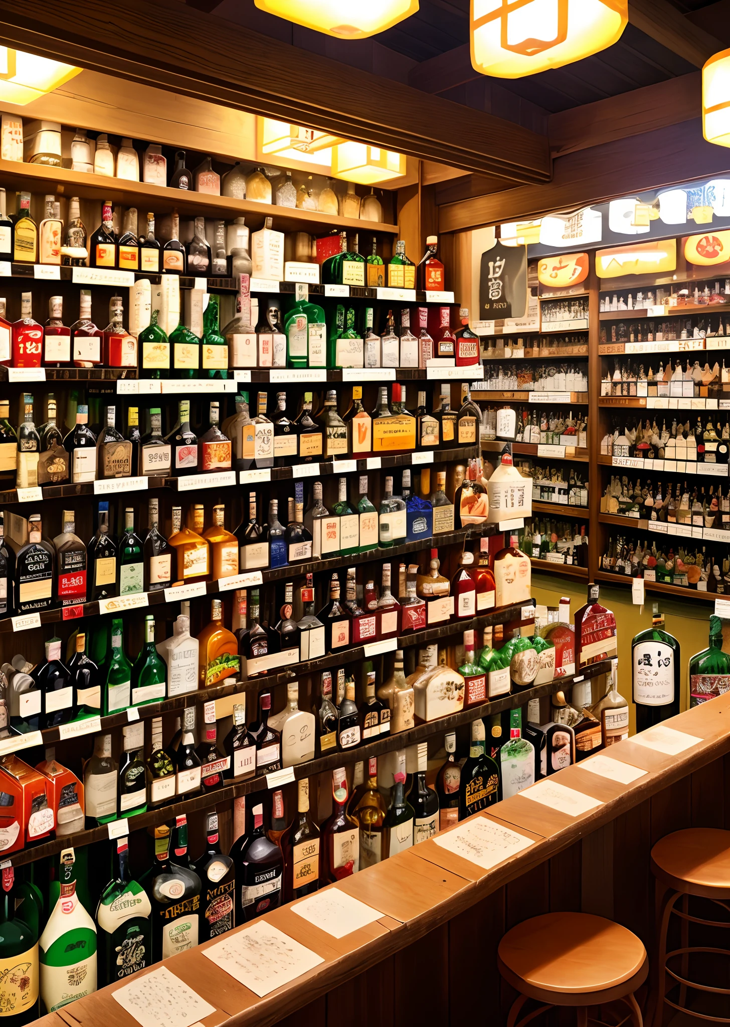 A paradise with all kinds of Japan liquors from all over the country