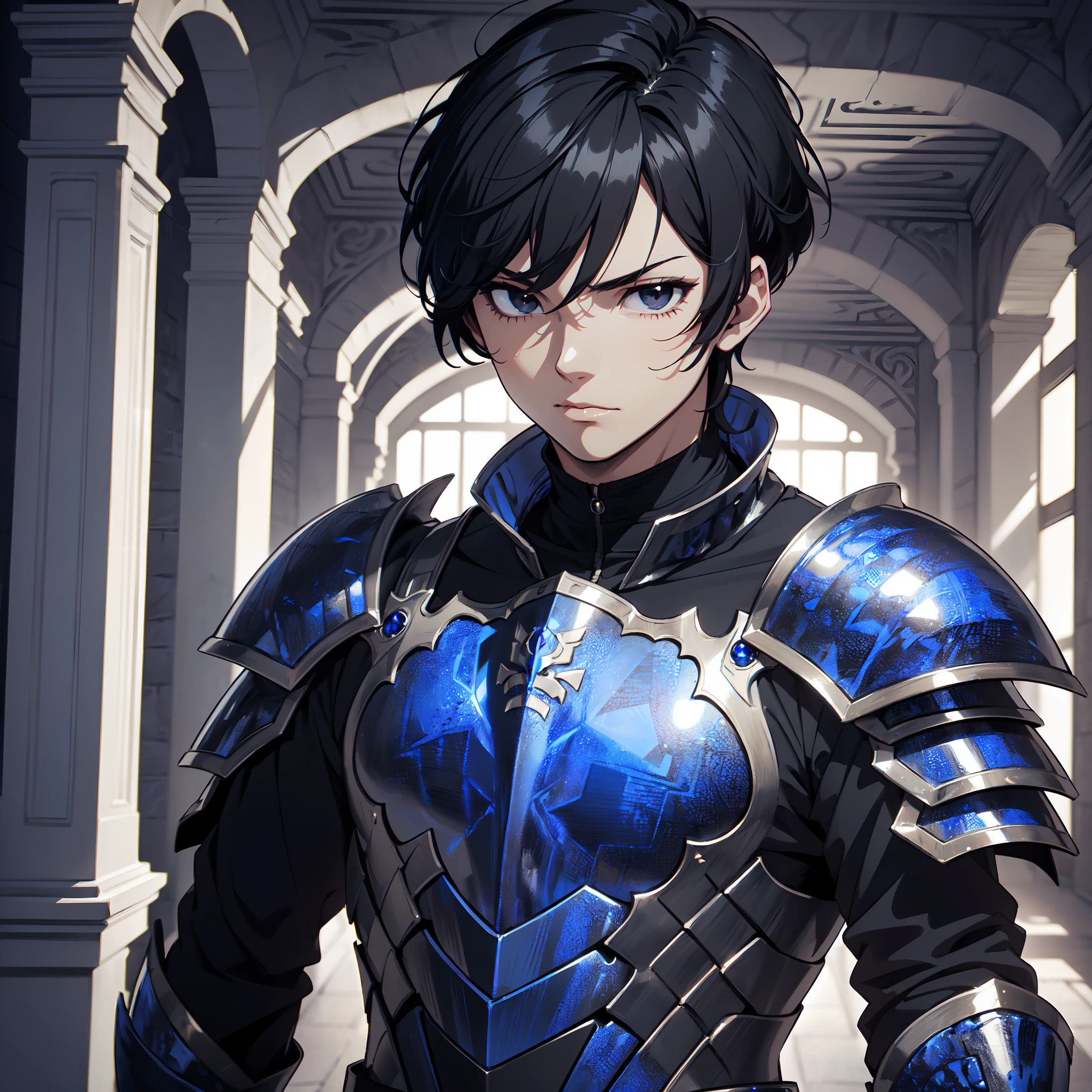 128K Ultra High Definition,
128K Ultra High Quality,
128K Ultra High Resolution,
Best Definition,
Best Quality,
Best Resolution,
Perfectly Detailed,
Perfectly Designed,
Extremely Detailed,
Extremely Designed,
Hyper Detailed,
Hyper Definition,
Hyper Quality,
Hyper Resolution,
Masterpiece,
(((Anime))),
Body Shot,
(((Boy))),
Handsome,
Muscular Body,
(((Black Short Hair))),
(((Black Eyes))),
(((Hyper Detailed & Perfectly Designed Blue Sapphire Armor Plates))),
(((Hyper Detailed & Perfectly Designed Engraving Baron Armor))),
(((Inside Of Medieval Royal Palace Background Scenery))),