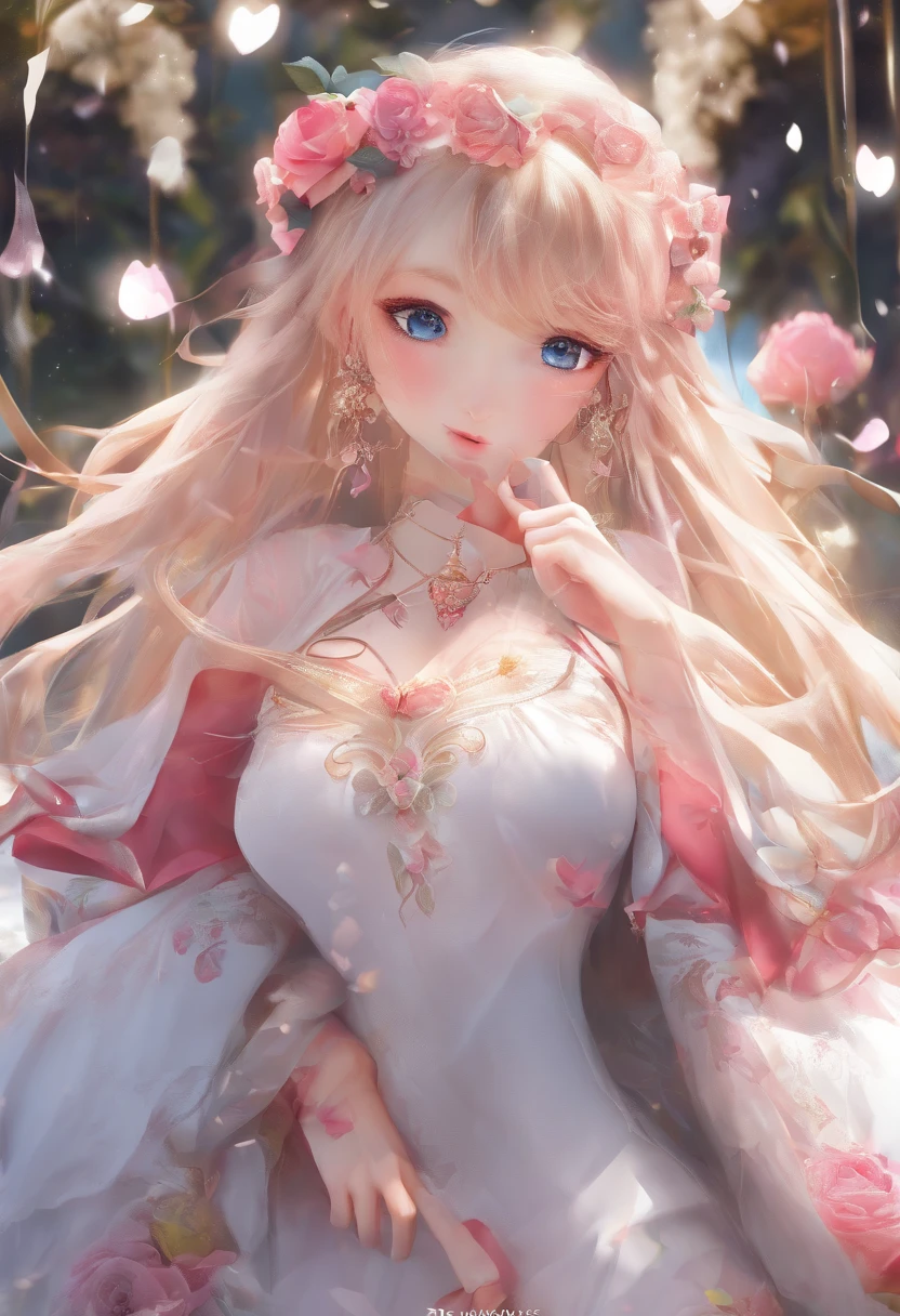 Background with:wide field,Wide rose fields,rose flower)Lie in many roses, She has long red rose hair,seen from the front,, mostly blue cloudy sky,(((tmasterpiece),(Very detailed CG unity 8K wallpaper),best qualtiy,cinmatic lighting,detailed back ground,beatiful detailed eyes,Bright pupils,Black eyes,Snow-whiteskin,Redlip(Very fine and beautiful),(Beautiful and detailed eye description),ultra - detailed,tmasterpiece,))facing at camera,A high resolution,ultra - detailed),revealing breasts,Big Breasts,
Bare genitalia, Bulge,legs are open,Raised sexy,Camel toes,Desire for dissatisfaction,frontage,(Wearing:Sheer slip dress。Bare )