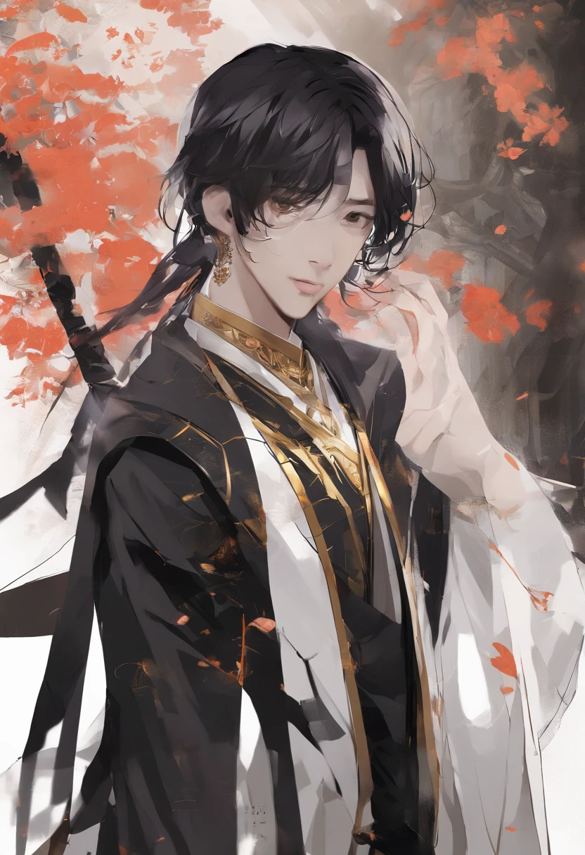 Allafard Asian man，Black jacket and gold necklace, a picture inspired by Zhang Han, Trend of CGsociety, Realism, Wang Yibo（1.6）。Cai Xukun, yanjun cheng, jung jaehyun, hyung tae, hong june hyung, ryan jia, portrait of kpop idol, heise jinyao, headshot profile picture, bian luan, Shin Jinying, jin shan