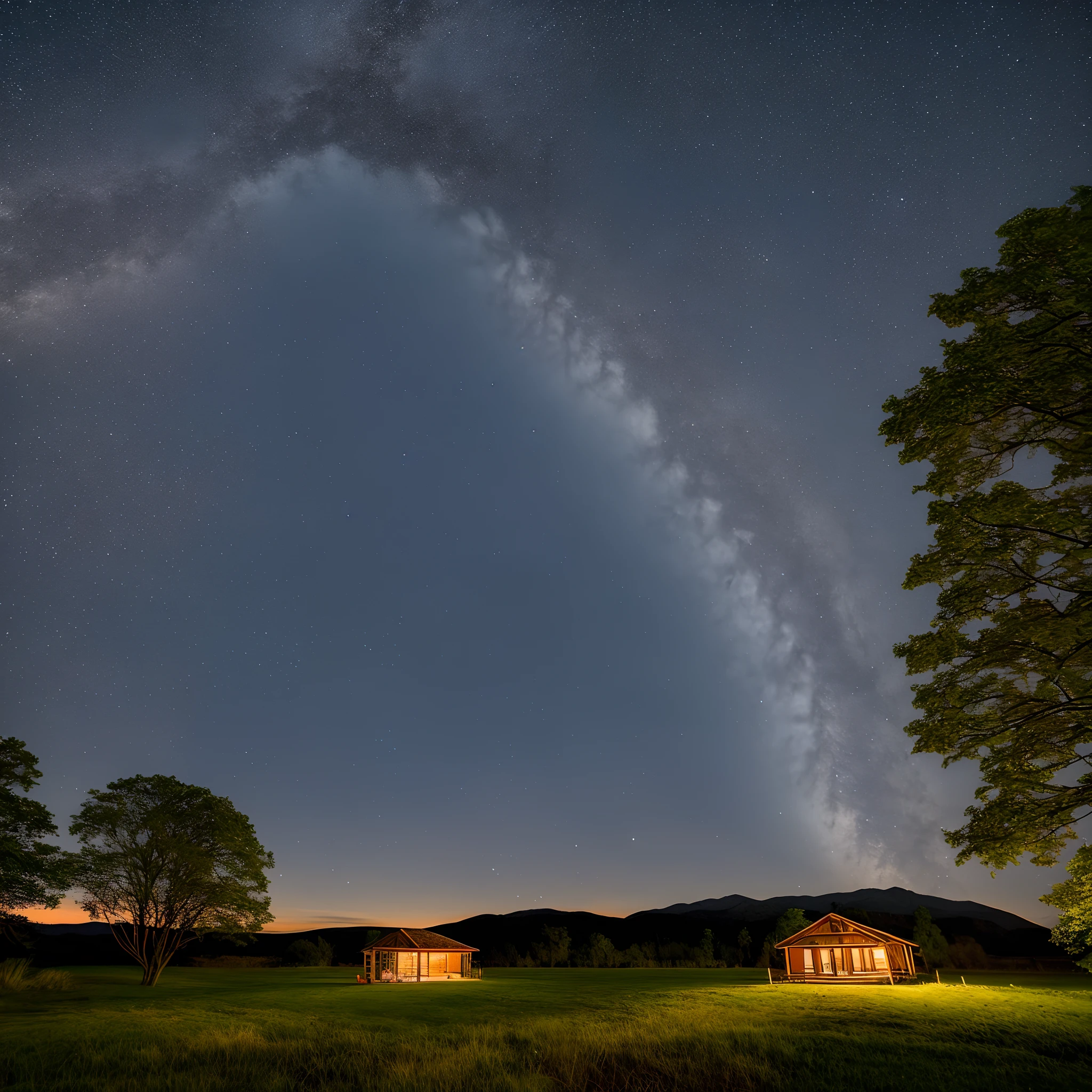 Peaceful night landscape