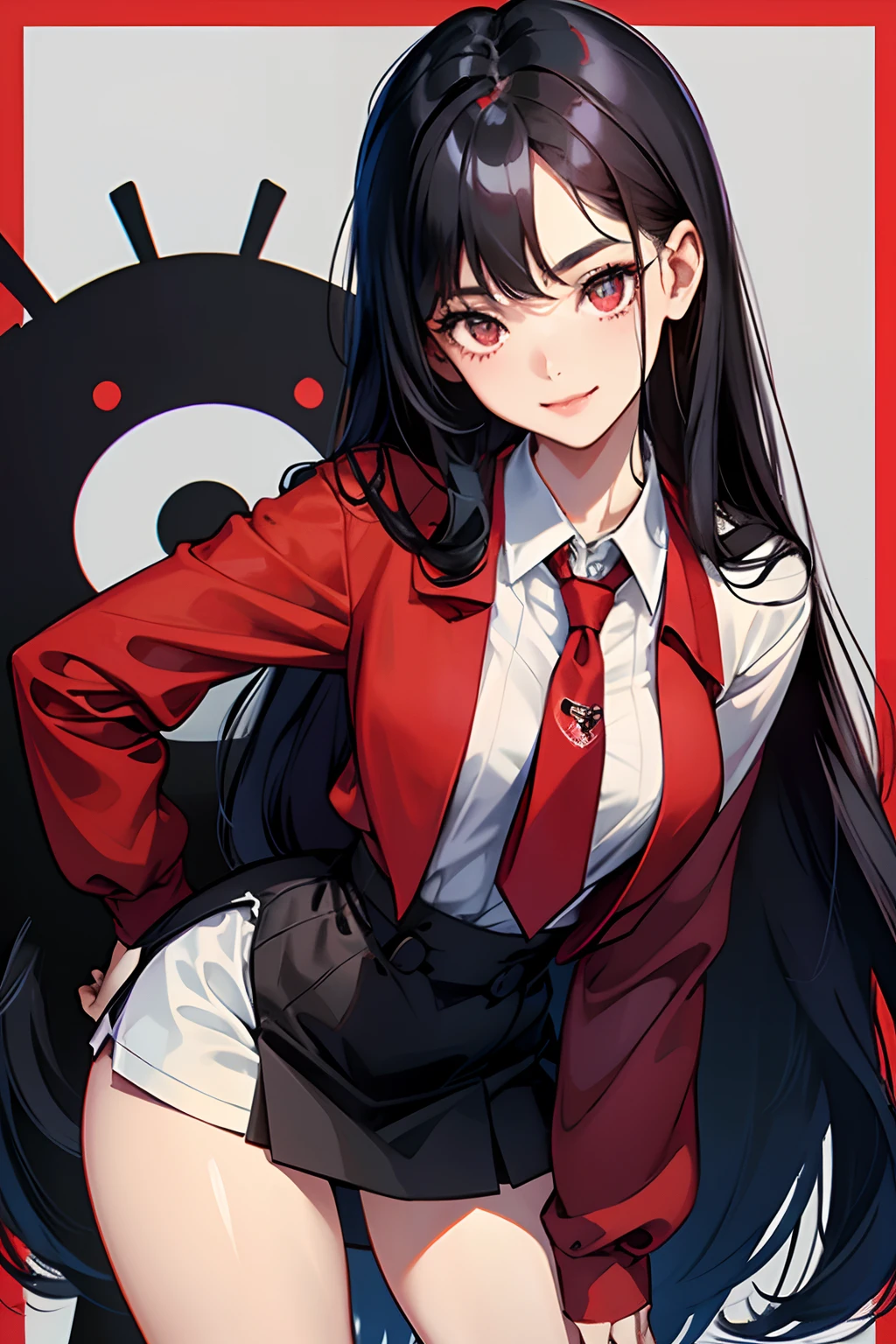 - girl
- age : - habi : smile
- black hair long hairstyle
- eye colors : Scarlett Red
- height : 169
- Bust : 89
- waist : 61
- hip : 88