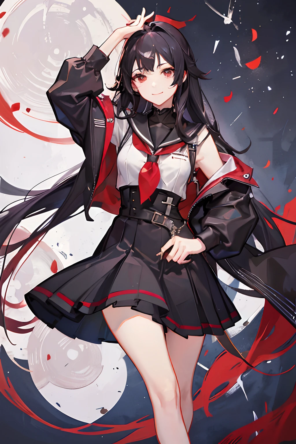 - girl
- age : - habi : smile
- hair color : black
- eye colors : Scarlett Red
- height : 169
- Bust : 89
- waist : 61
- hip : 88