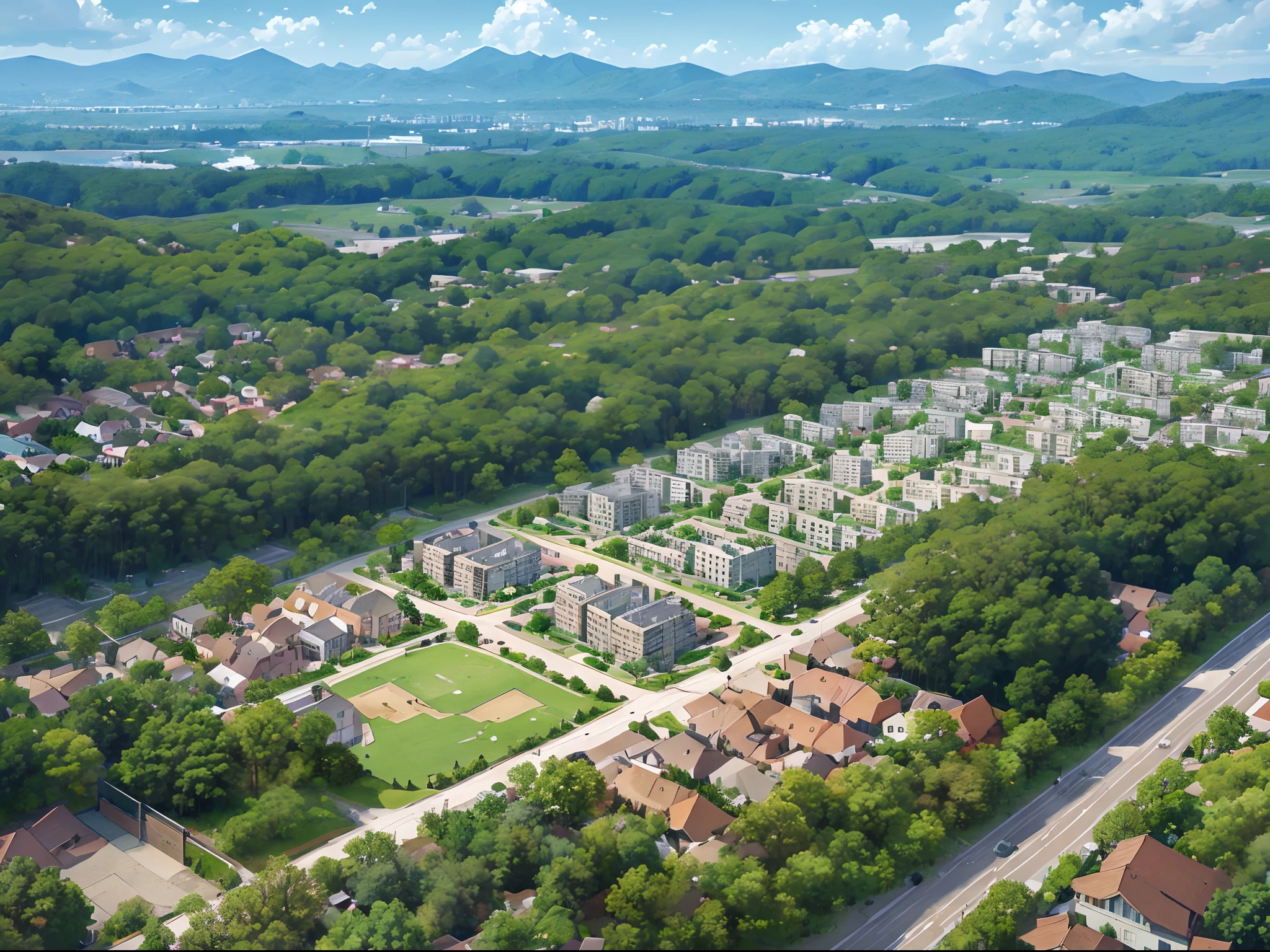a map of a street, barycentric subdivision, urban planning, street top view, conceptual, 2 d axonometric overhead view, subdivision, most detailed, architectural planning, mega detailed, bird's eye view, mega structure city, hi resolution, above view, residential, a digital rendering, plan drawing, RAW photo, 4k resolution