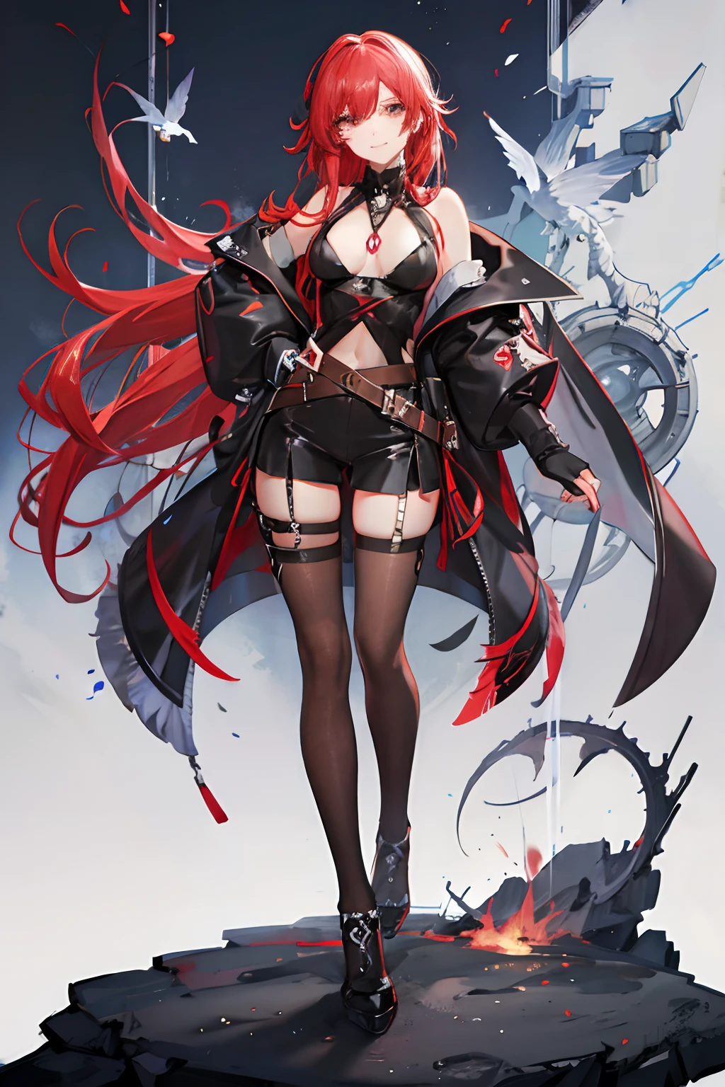 - gender: female
- age : 17
- habits : smile
- hair color : black
- eye colors : Scarlett Red
- height : 169
- Bust : 89
- waist : 61
- hip : 88