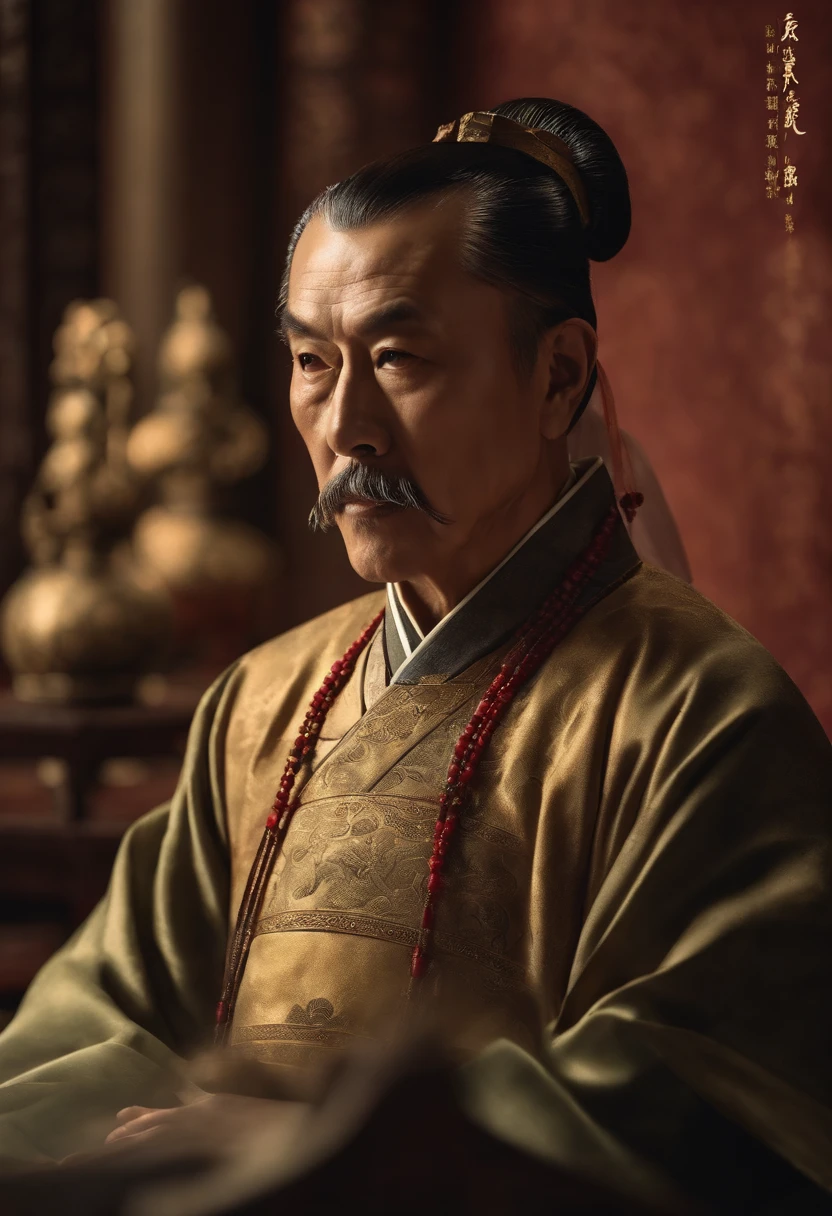 Li Shimin, the emperor of the Chinese Tang Dynasty, sat in the imperial study and reviewed books