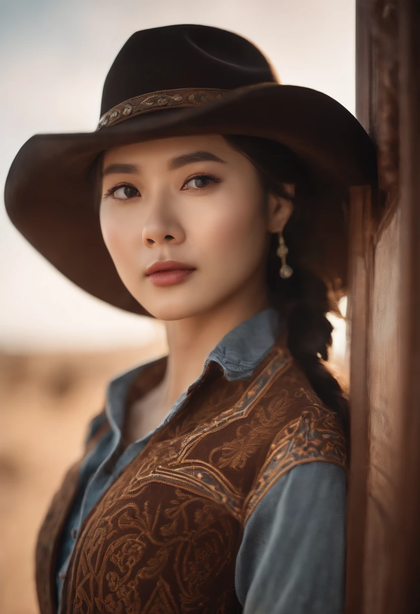 ​master piece , Best Quality , Japanese , Cute face , 25 years old , (symmetric clear eyes:1.3) , Shining eyes , Looking at Viewer , bikini of , Cowboy Shot