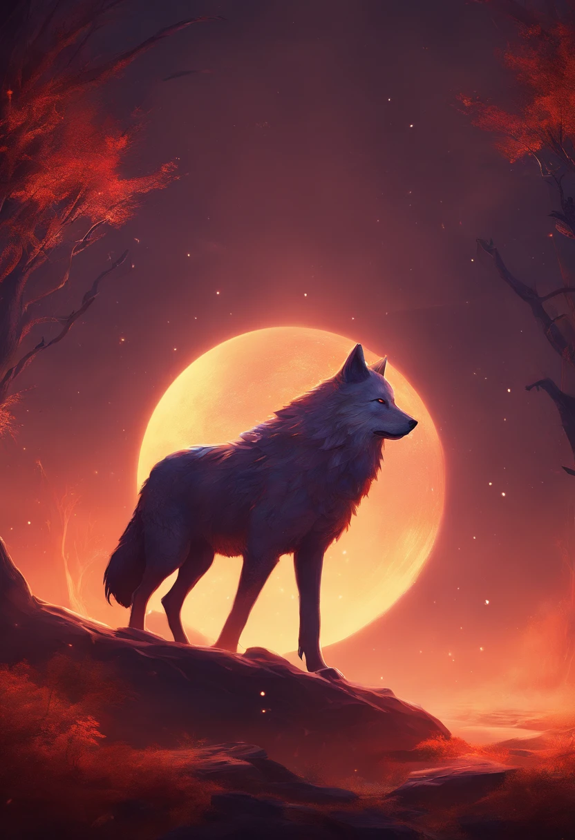 Create a captivating logo design featuring an evil wolf in the foreground, bathed in the eerie glow of a full moon in the background. The wolf should exude a sense of malevolence, with sharp, menacing features. Surround the scene with a mystical aura, and incorporate
 subtle elements of darkness and mystery.4k resolution.Using Cinema 4d.Fantasy art.Focused on character .