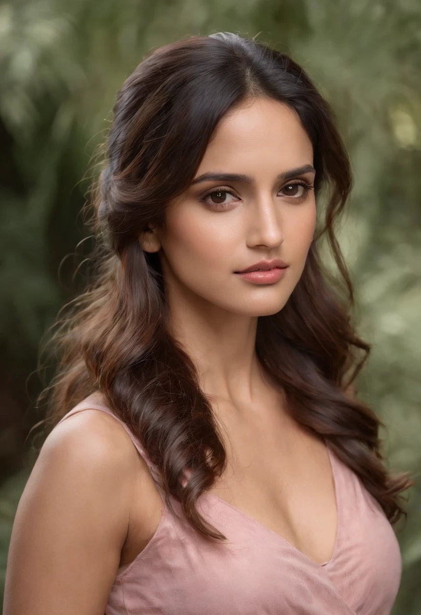 nude Bollywood Acress SHRIDEVI, with long hair and a pink top, soft portrait shot 8k, beautiful portrait lighting, medium soft light portrait, cinematic portrait, beautiful woman shot, beautiful fine face features, full body portrait, detailed beauty portrait , photorealistic pretty face, high quality portrait, perfectly lit face, beautiful face portrait, beautiful young woman, (inspired by Adria Arjona from Star Wars Andor:1.4), f/1.2, Eye-Level Shot, 35mm, Canon, high details, textured skin, masterpiece