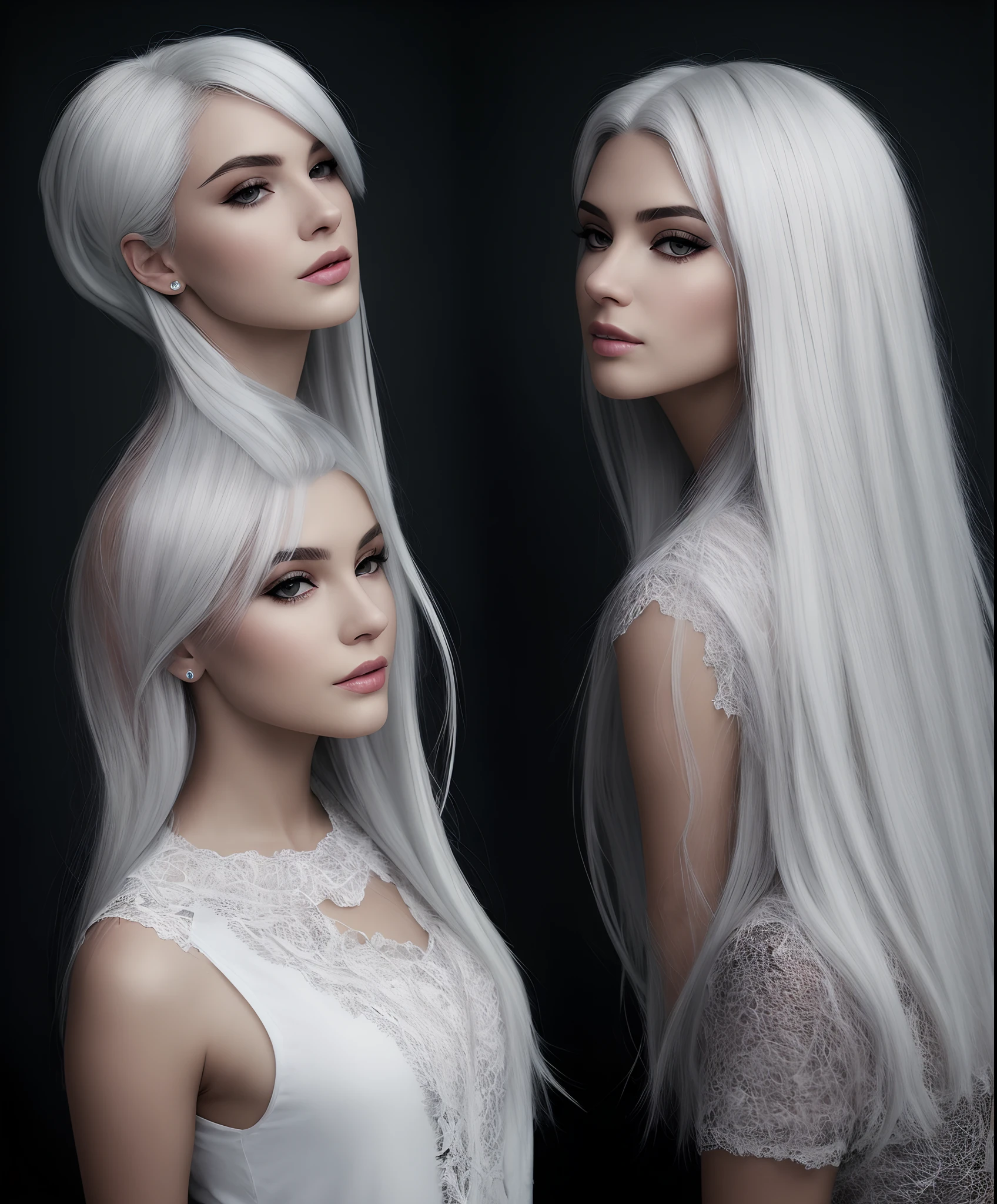 White hair