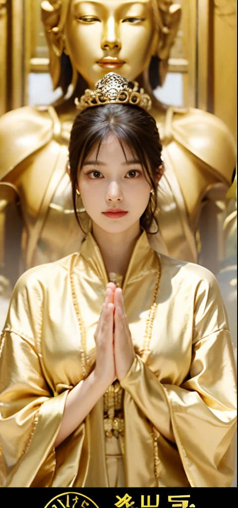 ((masterpiece, highest quality, Highest image quality, High resolution, photorealistic, Raw photo, 8K)), ((Extremely detailed CG unified 8k wallpaper)), (huge stunning goddess shot, very hot and sexy, jaw-dropping beauty, perfect proportions, beautiful body, slim body beauty:1.4), Huge stone Buddha statues carved out of rocky mountains, stone Buddha statues, beautiful faces, view from below,
