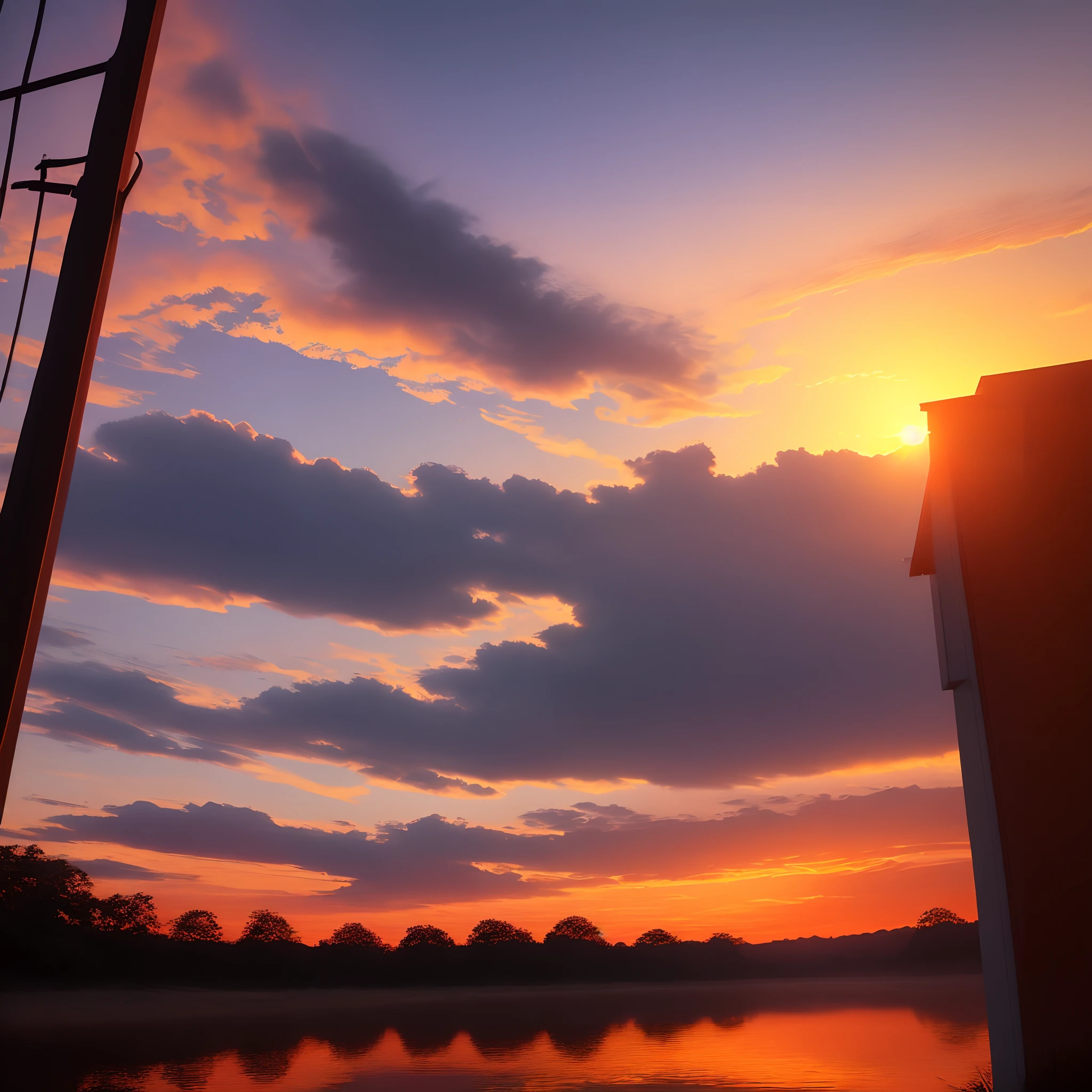 Real sunset