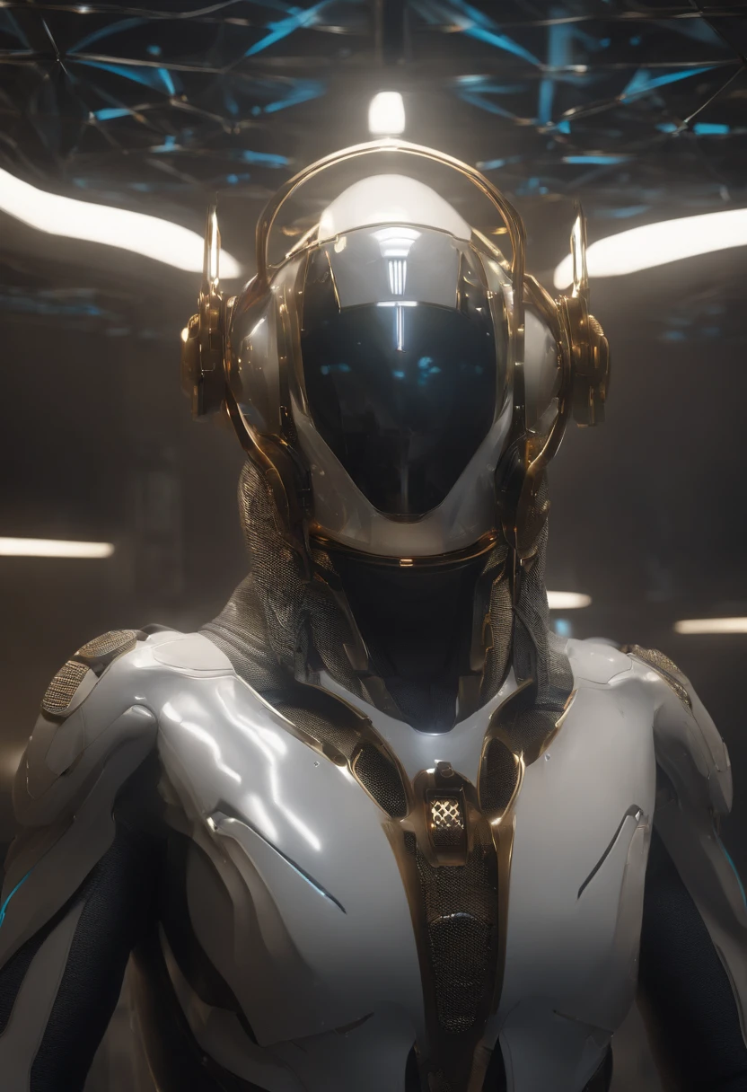 homem de negocios, olhos claros brilhantes, Biomechanicals, estranho, assustador, Pesadelo, cores muito brilhantes, light particles, com luz brilhante, Mshiff, Arte do papel de parede, Papel de parede UHD