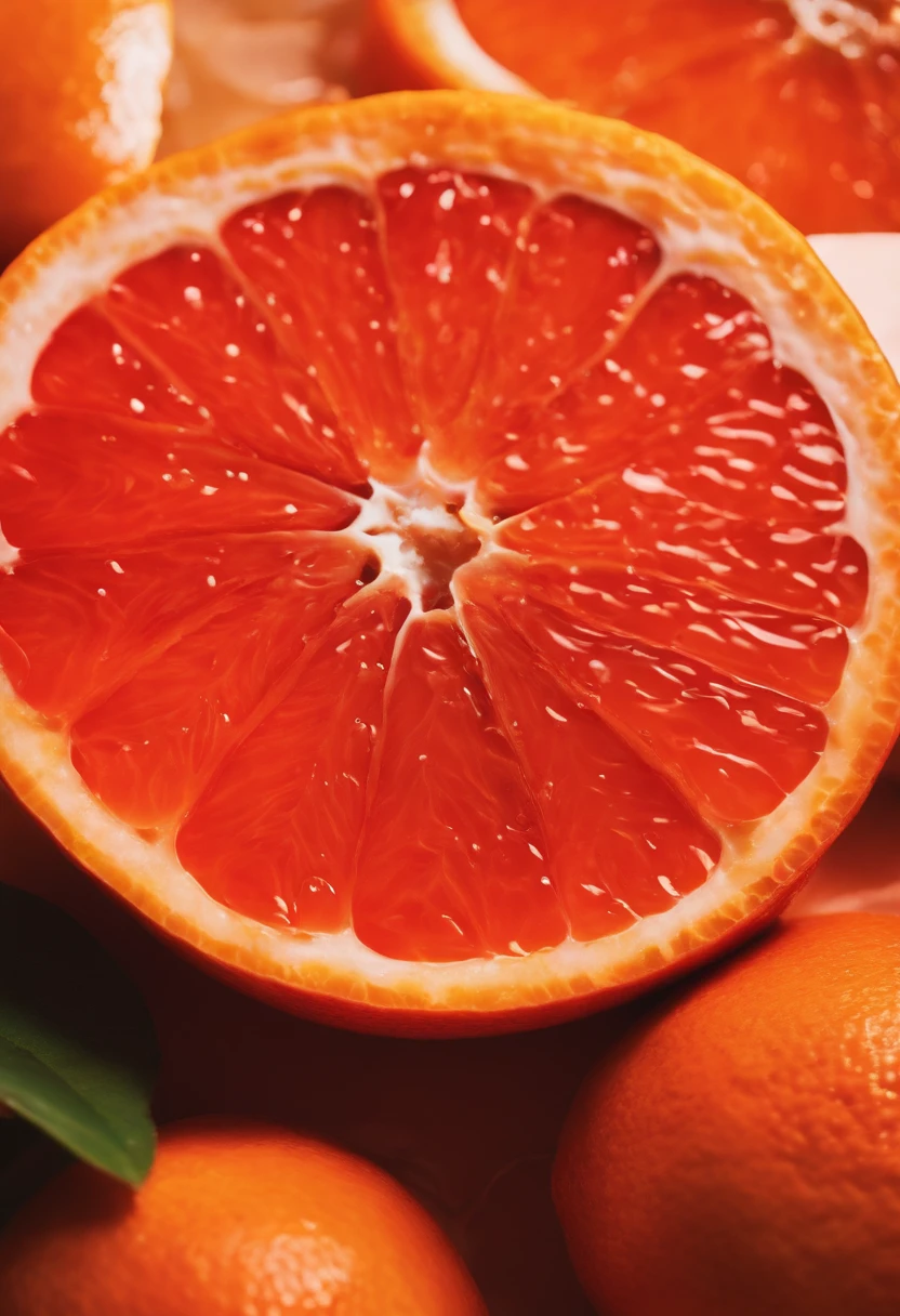 Fresh blood orange with red color and round shape. Small in size、has a sweet and sour taste.
break
Blood orange on the sandy beach, Under a clear sky. Feel the warmth of the sand and the sea breeze.
break
Blood orange at the water's edge, Enjoy the view of the waves and the sound of seagulls. There is a smell of saltiness of the air and freshness of fish,.
break
Energetic blood orange swimming in the sea, cheerfully. It moves its body with ease and grace, Splashes around.
break
Fun blood oranges playing with other fruits, Laughing. It makes jokes and games, having a good time.